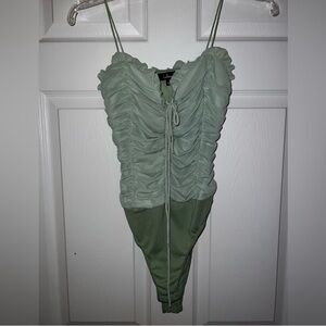 Kids Green One Piece Swimsuit